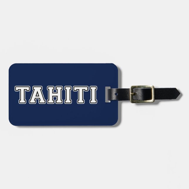 Etiqueta Para Maletas Tahiti (Frente Horizontal)