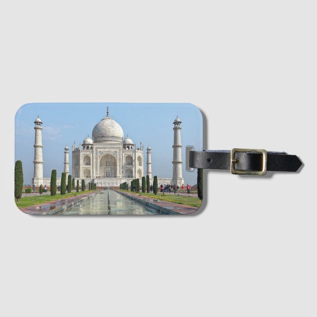 Etiqueta Para Maletas Taj mahal (Anverso horizontal)