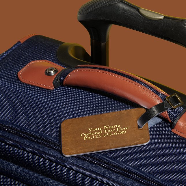 Etiqueta Para Maletas Tan Faux Leather (Subido por el creador)