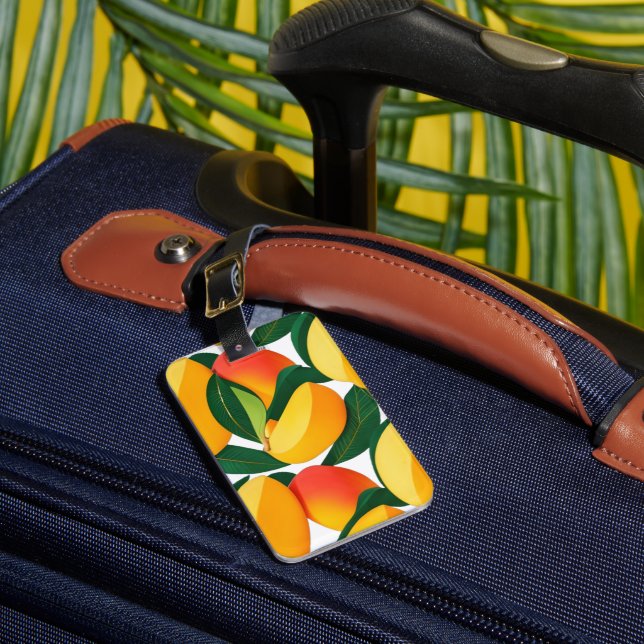 Etiqueta Para Maletas Tango de mango tropical personalizado (Anverso In situ 1)