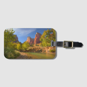 Etiqueta Para Maletas Tarde En El Parque Nacional De Zion