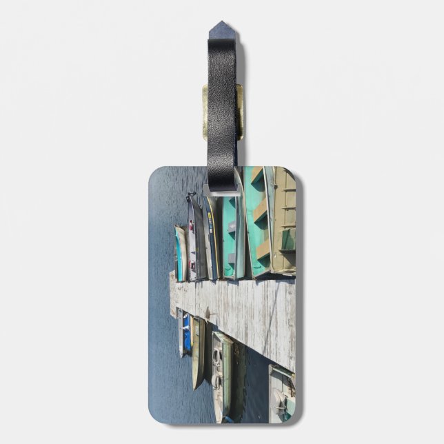 Etiqueta Para Maletas Tarifa de equipajes con vistas al agua (Atrás Vertical)