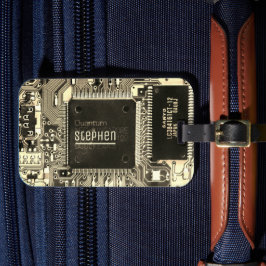 Etiqueta Para Maletas Tarjeta de circuito impreso de cosecha Geek PCB el