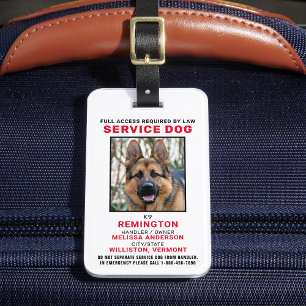 Etiqueta Para Maletas Tarjeta de identificación de foto de animales de s