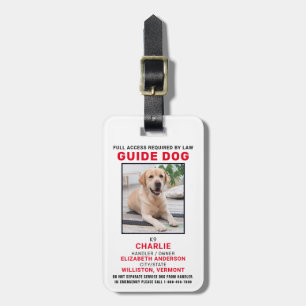 Etiqueta Para Maletas Tarjeta de identificación de foto de perro del ser