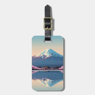 Etiqueta Para Maletas Tarjeta postal de Japón Monte Fuji Fujisan