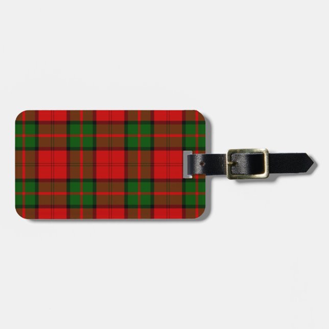 Etiqueta Para Maletas Tartan de Dunbar (Frente Horizontal)