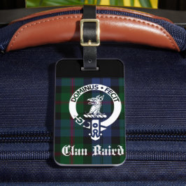 Etiqueta Para Maletas Tartan de la Cresta del Clan Baird