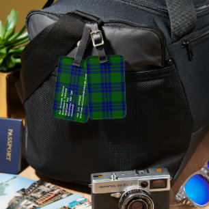 Etiqueta Para Maletas Tartan de Montgomery