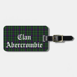 Etiqueta Para Maletas Tartan personalizable del clan Abercrombie