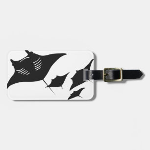 Etiqueta Para Maletas taucher mantarochen manta ray scuba diving bucean