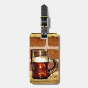 Etiqueta Para Maletas Taza de cerveza