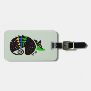 Etiqueta Para Maletas Taza de viaje! Hand draw ARMADILLO - Guerrero de l