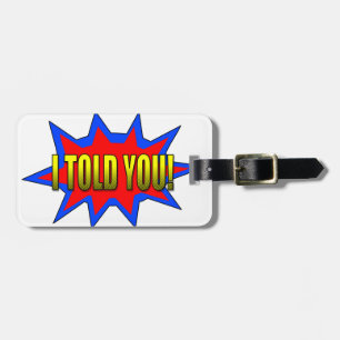 Etiqueta Para Maletas Te Lo Dije