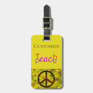 Etiqueta Para Maletas Teach Peace Thunder_Cove