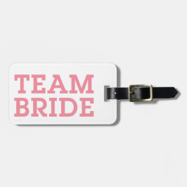 Etiqueta Para Maletas Team Bride Pink