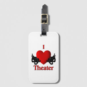 Etiqueta Para Maletas Teatro I Heart