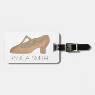 Etiqueta Para Maletas Teatro Personalizado T-Strap Carácter Shoe Dance