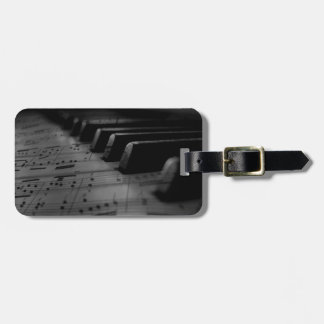 Etiqueta Para Maletas Teclas de piano de música