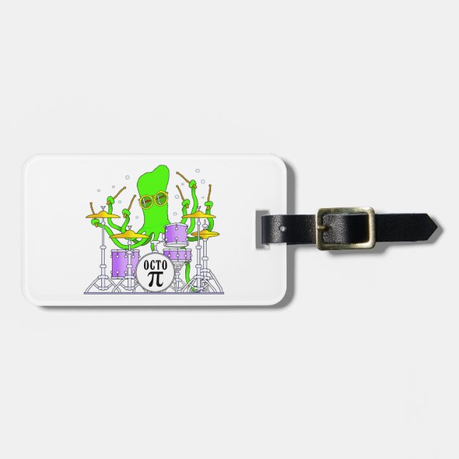 Etiqueta Para Maletas Teclear el pulpo (Frente Horizontal)