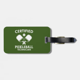 Etiqueta Para Maletas Técnico de Pickleball Certificado
