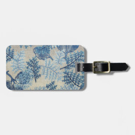 Etiqueta Para Maletas tela de algodón del vintage impresa