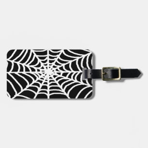 Etiqueta Para Maletas tela de araña blanca