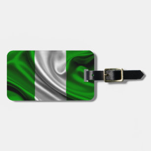 Etiqueta Para Maletas Tela de la bandera de Nigeria
