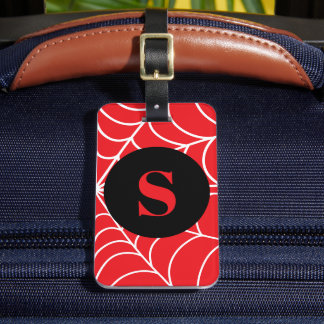 Etiqueta Para Maletas Telaraña Personalizada Inicial Personalizada Agreg