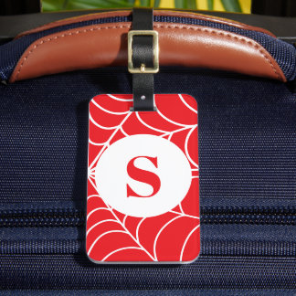 Etiqueta Para Maletas Telaraña Personalizada Inicial Personalizada Agreg