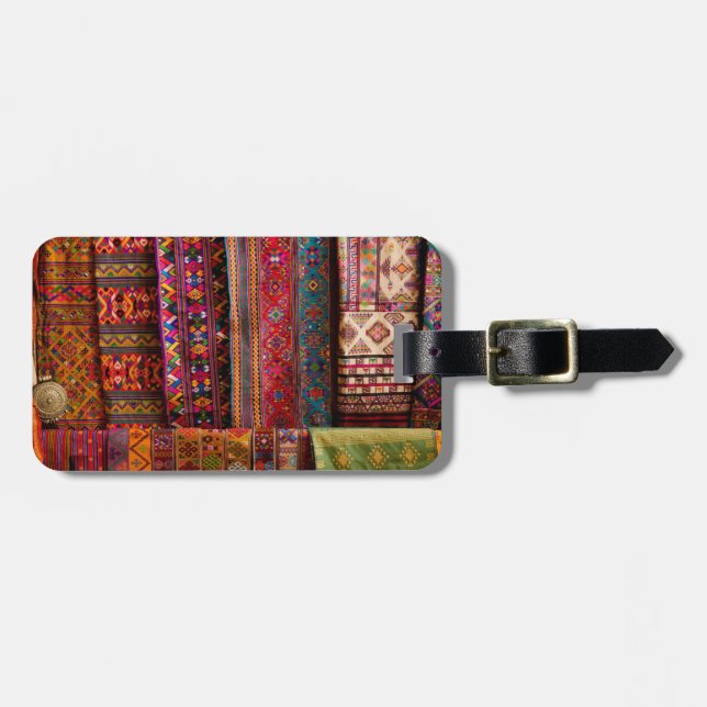 Etiqueta Para Maletas telas de Bután a la venta (Frente Horizontal)