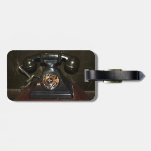Etiqueta Para Maletas Teléfono de acceso telefónico de vieja época