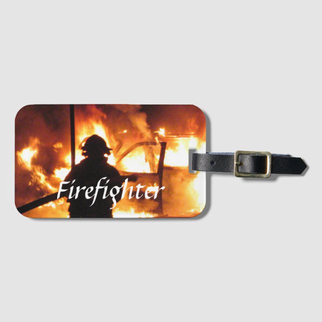 Etiqueta Para Maletas Teléfono del bombero    (Anverso horizontal)