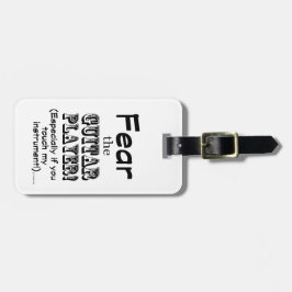 Etiqueta Para Maletas Teme Al Guitrista