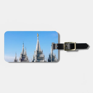 Etiqueta Para Maletas templo de salt lake city lds angel moroni