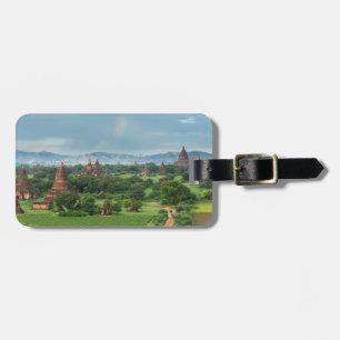Etiqueta Para Maletas Templos en Bagan, Myanmar