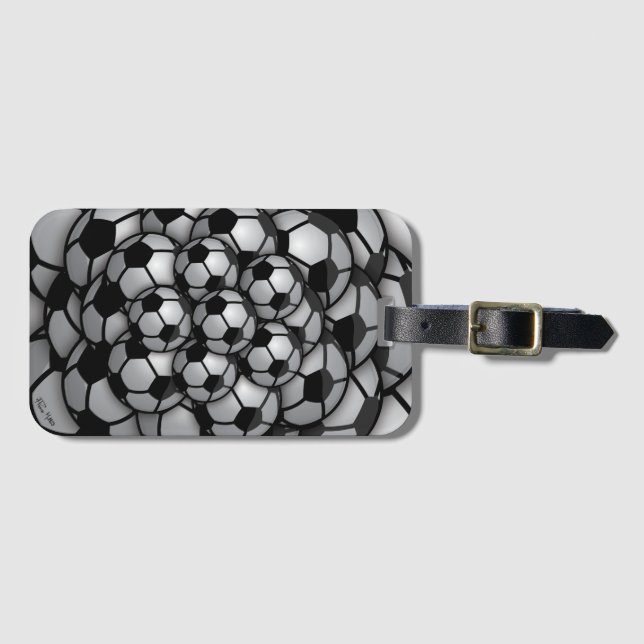 Etiqueta Para Maletas Temporada de fútbol (Anverso horizontal)