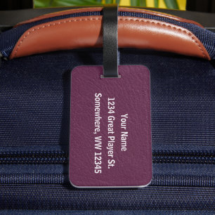 Etiqueta Para Maletas Tenis - Jugadora y Pelota Personalizable