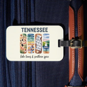 Etiqueta Para Maletas Tennessee - Lago Tunes y Especias del Sur
