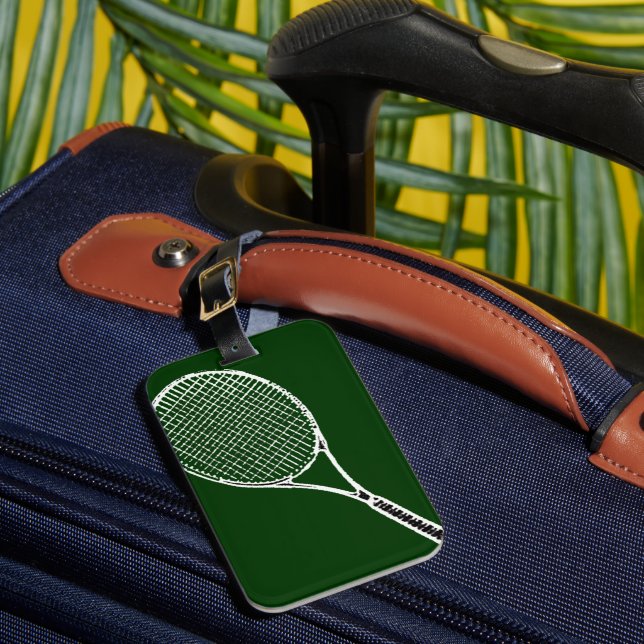 Etiqueta Para Maletas Tennis Racquet (Anverso In situ 1)