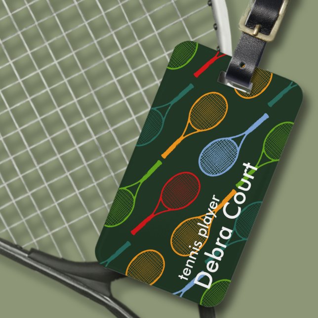 Etiqueta Para Maletas tennista personalizado (Subido por el creador)