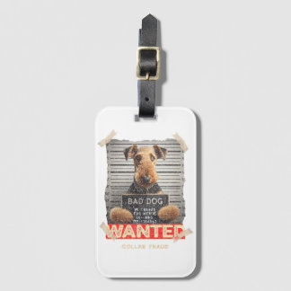 Etiqueta Para Maletas Terrier Airedale