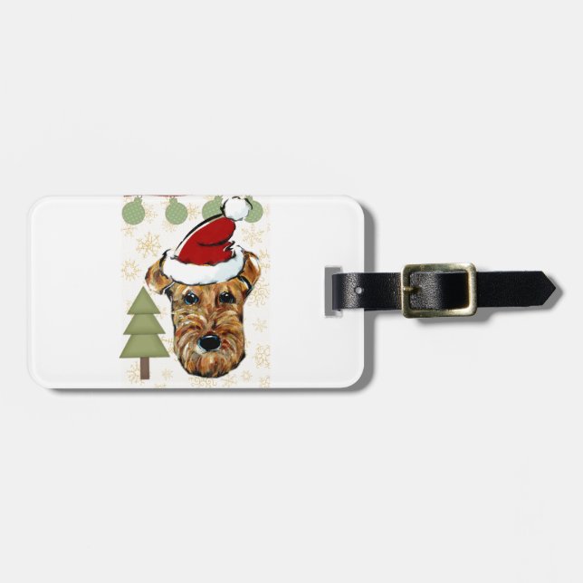 ETIQUETA PARA MALETAS TERRIER AIREDALE (Frente Horizontal)