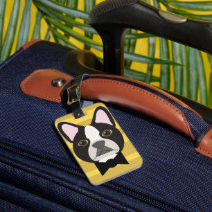 Etiqueta Para Maletas Terrier de Boston
