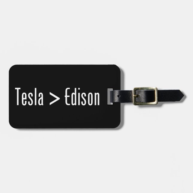 Etiqueta Para Maletas Tesla > Edison (Frente Horizontal)