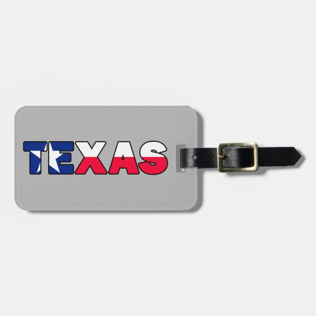 Etiqueta Para Maletas Texas (Frente Horizontal)