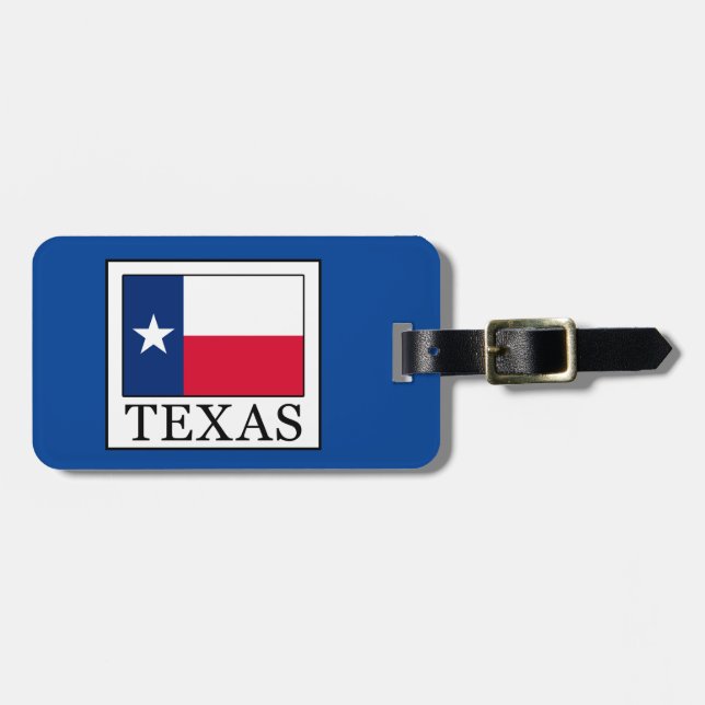 Etiqueta Para Maletas Texas (Frente Horizontal)