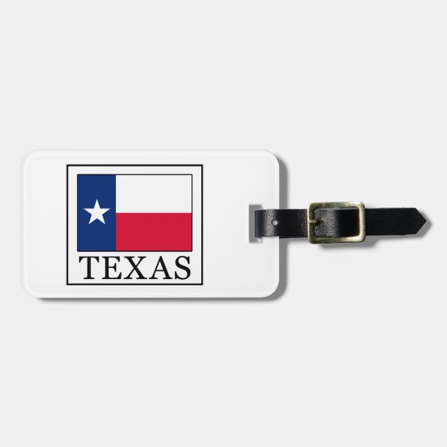 Etiqueta Para Maletas Texas (Frente Horizontal)