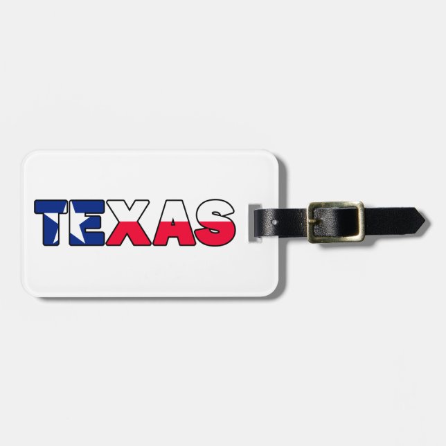Etiqueta Para Maletas Texas (Frente Horizontal)