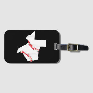Etiqueta Para Maletas Texas Béisbol Estado divertido Texas Béisbol